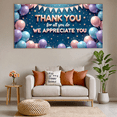 thumbnail image 4 of Decorative Banner Thank You Balloon Design Party Decoration Appreciation Banner for Employee Kudos Indoor Event Celebration, 4 of 7