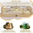 thumbnail image 5 of Sesslife Twin Size Floor Bed with High Fence & Door, Wood Twin Bed Frame with Salts and 21.5” Safety Guardrails, Twin Floor Bed for Boys Girls, No Box Spring Needed, Natural, 5 of 8