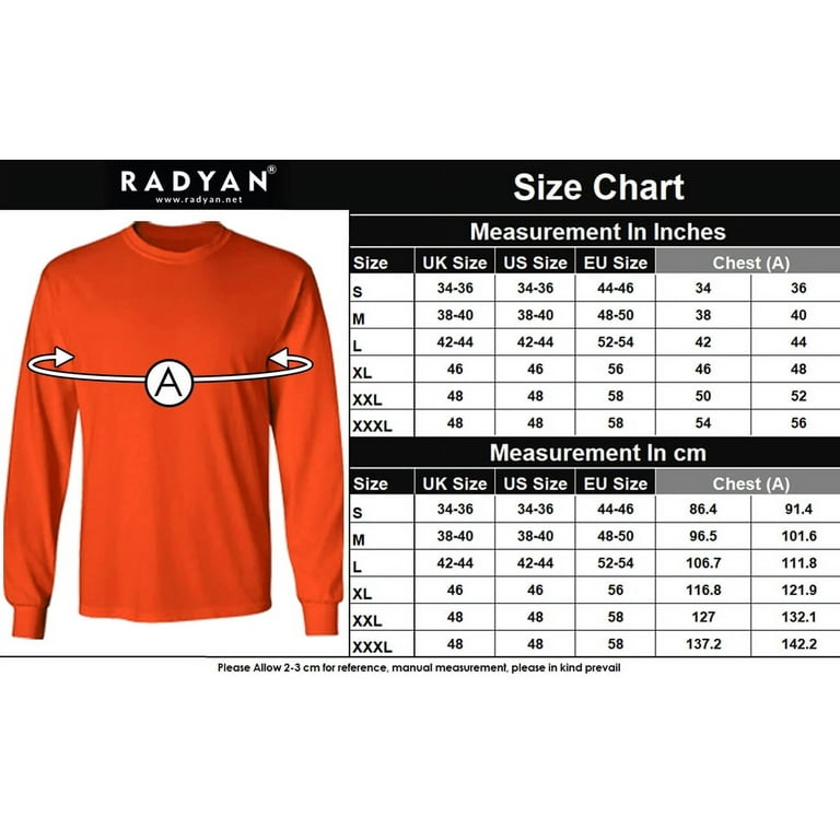 Radyan 4 Pack Long Sleeve (Ropa De Trabajo) Safety Green Construction  T-Shirts for Men, 2X-Large, Orange 