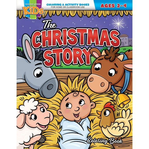 The Christmas Story: Coloring Book for Ages 2-4, (Paperback)