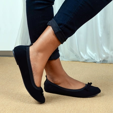 

HIBRO Women s Ladies Flat Causal Shoes Singles Pointed Lazy Shoes Work Shoes