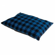 Angle View: Petmate Tartan Plaid Pillow Bed - Assorted Colors 29"L x 40"W