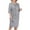 Grey-C, variant on 2025 Geometric Printed Sleeved Work Dresses for Women office Dress Street Oversized Women's A Line Summer Dress Clothing