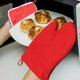 thumbnail image 5 of Juego de manoplas aislantes, cordón de franela para adornos navideños de árbol de Navidad, con aislamiento térmico, diseño de Papá Noel, plegables y portátiles, de franela, para la cocina, 5 of 6