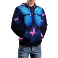 thumbnail image 5 of Dreamy Purple Butterfly Pattern (7)-1 3D Print Hoodie Men Women Autumn Thin Pullover Sweatshirt Vintage Streetwear Tops, 5 of 6