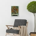 thumbnail image 2 of Quirky Abstract Autumn Tree Artwork Framed Wall Art Print A4, 2 of 4