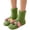 Green, variant on Womens Fuzzy Socks Cute 3D Dog Cartoon Winter Warm Soft Plush Slipper Socks Christmas Gift Red Free Size