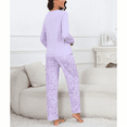 thumbnail image 6 of WQD Womens Pajama Sets 2 Piece Lounge Sets Soft Loungewear Comfy Pj Sets Long Sleeve Top and Pants Loose Sleepwear with Pockets for Fall Winter Spring, 6 of 6