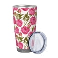 thumbnail image 2 of Salouo Rose Flowers Print 20oz Tumbler with Lid,Stainless Steel Vacuum Insulated Tumbler Durable Insulated Coffee Mug Thermal Cup with Splash Proof Sliding Lid-Without Straw, 2 of 8