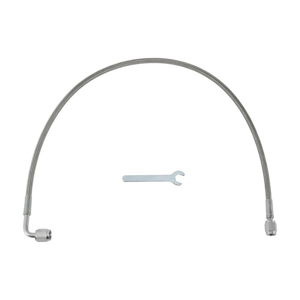 Kit de línea de alimentación de aceite de turbo AN-3 Unique Bargains 1.66 pies Línea de drenaje de aceite de turbocompresor remoto a presión con adaptador, llave 1 juego