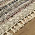 thumbnail image 5 of BoutiqueRugs Brenda Bohemian Hand Loomed Striped Area Area Rug - Sage, Sandstone, Charcoal - 8' x 10', 5 of 6