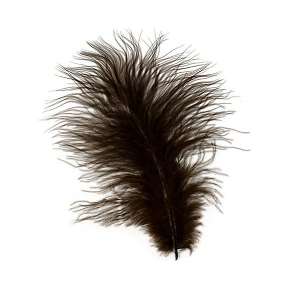 Zucker Feather Products Loose Turkey Marabou Dyed Feathers - 3 - 8" - Brown