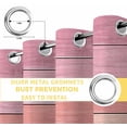 thumbnail image 6 of Pink Wooden Grain Blackout Curtains for Bedroom/Living Room, Thermal Insulated Kitchen Curtains, Vintage Chic Geometric Textured Grommet Darkening Window Treatment Drapes 42"x84"x2, 6 of 8