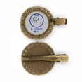 thumbnail image 1 of Cercle Math Problème Chat Illustration Coiffure Broche Cheveux Clip Barrette, 1 of 3