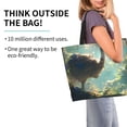 thumbnail image 2 of Fotbe Majestic Ostrich In Forest Bolsa Tote Estética de Lona con Estampado para Mujer - Bolsa Reutilizable de Hombro Casual para Vacaciones, Compras, Trabajo y Gimnasio, 2 of 8