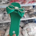 thumbnail image 1 of Zapatillas cómodas de verano para mujer, zapatillas de moda con lazo de cristal para mujer, zapatos de verano lisos y elegantes para mujer, chanclas de moda 40 Gao Jinjia LED, 1 of 2