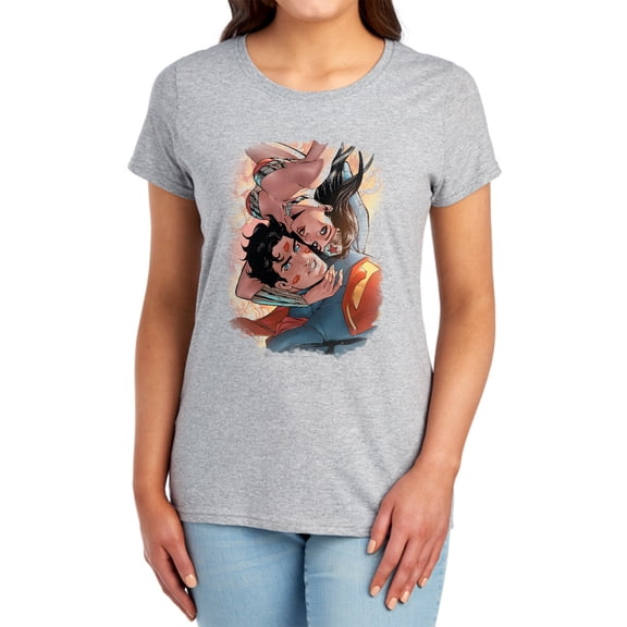 JLA Love Birds Women's T Shirt, Athletic Heather, Medium