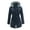 #0030-Navy, variant on Ailaofu Women Rain Jacket Waterproof Active Outdoor Trench Raincoat with Hood Lightweight Plus Size