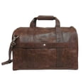 thumbnail image 5 of HomeStock Southwestern Sensibilities Leather 2-Piece Luggage Set with Back Zippered Pocket and In-line Skate Wheels - 24.5" H x 14" L x 10.5" W, 5 of 6