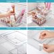 thumbnail image 5 of Organizador de maquillaje transparente de 3 niveles con cajón, almacenamiento de cosméticos para cambiador y cambiador de baño, soporte de belleza para lápiz labial cepillo para polvo, 5 of 7