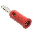 thumbnail image 2 of Pack of 3 1325-2 Banana Plug, Stackable Connector Standard Banana Solderless Red, 2 of 2