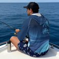 thumbnail image 5 of Bulopur Palm Tree Men’s UPF 50+ Sun Protection Hoodie Shirt Long Sleeve Fishing Rash Guard with Breathable Face Mask Quick Dry Lightweight UV Top, 5 of 8