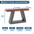 thumbnail image 1 of Kojooin 55 Inch Farmhouse Console Table, 2-Tier Narrow Entryway Table with Storage for Hallway, Foyer or Living Room, 1 of 7