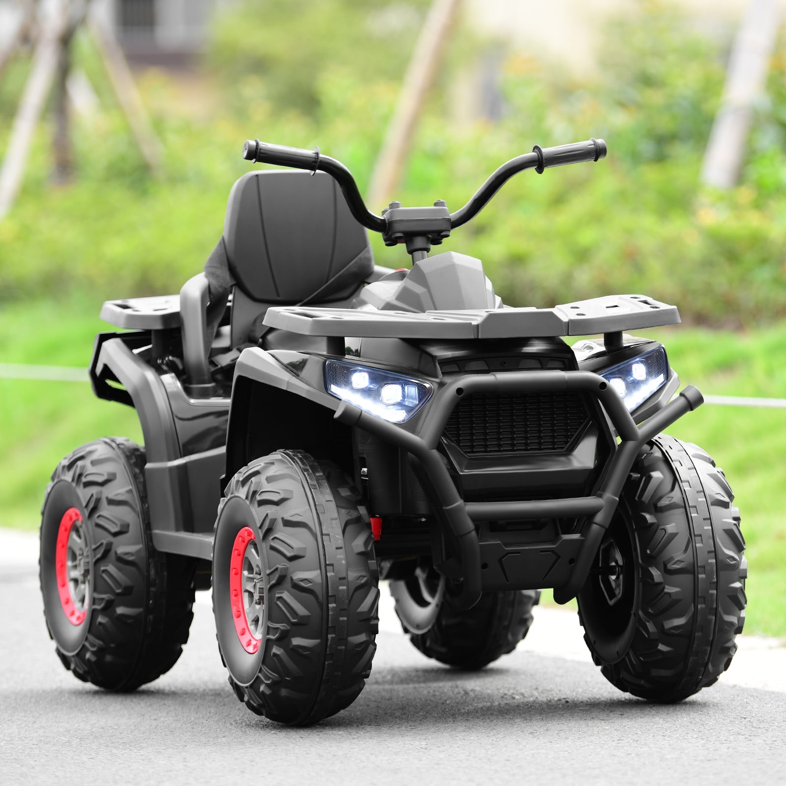 Topbuy 5 mph 12 V Powered Ride-Ons, Black, 41 lbs