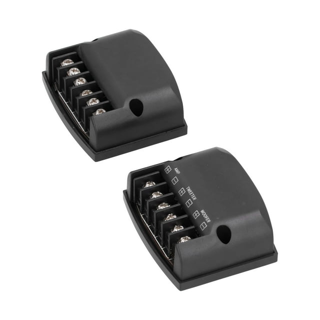 Divisor de frecuencia de altavoz, 2 piezas Divisor de frecuencia de altavoz de 2 vías para automóvil Piezas del sistema de sonido del automóvil Máxima comodidad