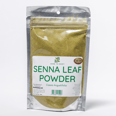 Herb To Body Senna Leaf Powder | Cassia Angustifolia | Wildcrafted | 4oz