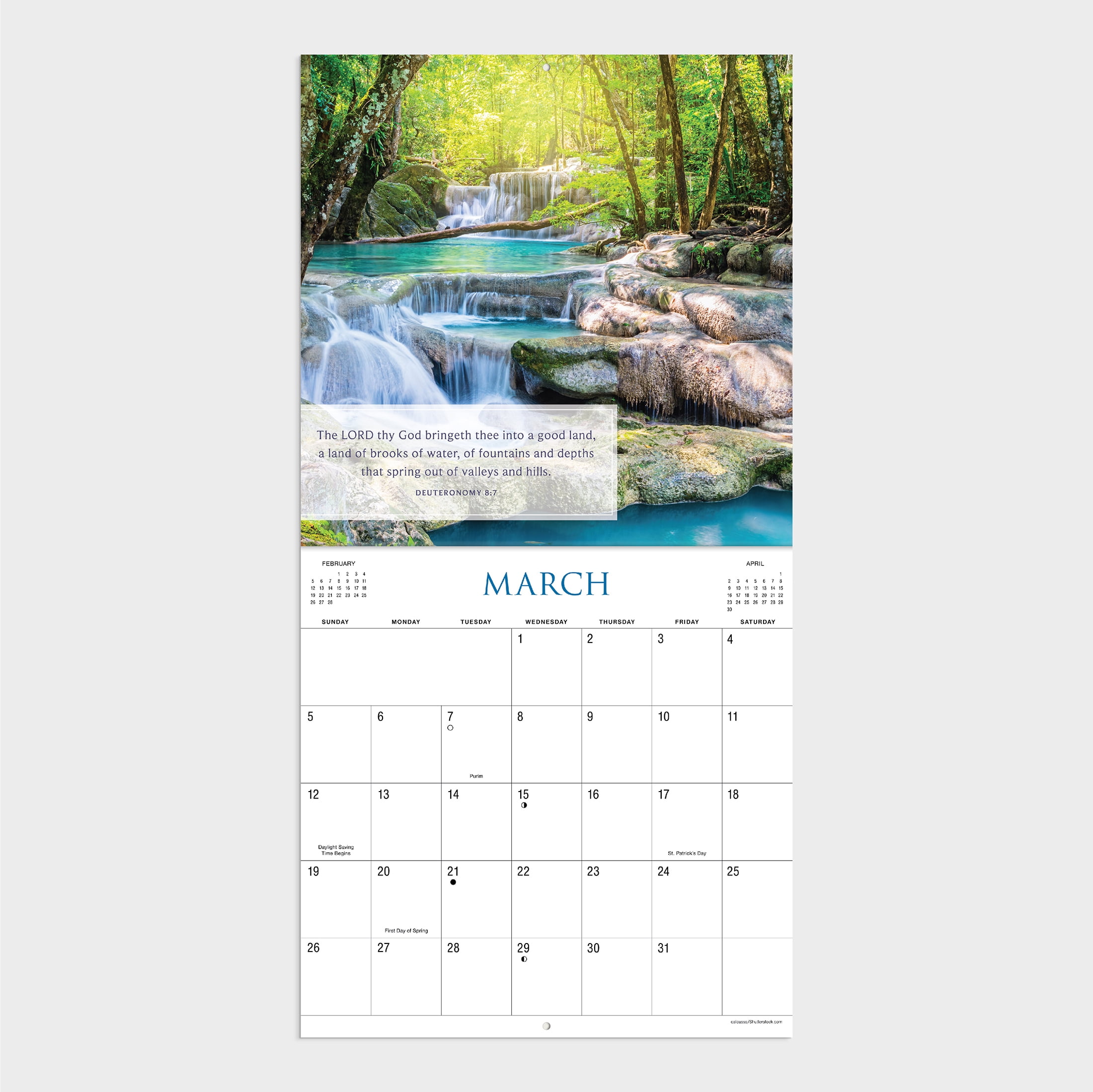 2023-12 Month Calendar-Bible Verses 12x12 Hanging Wall Calendar by DaySpring