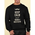 thumbnail image 2 of Grow A Mustache Sweatshirt Men -Image by Shutterstock, Male Medium, 2 of 4