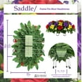 thumbnail image 2 of Sympathy Silks Artificial Cemetery Flowers Red Purple Yellow Orchid Mix 2 Bouquets & Saddle with Vases, 2 of 9