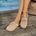 thumbnail image 5 of Ticikt Women's Jelly Sandals Slingback Bling Beach 80s 90s Retro Flat Shoes, 5 of 9