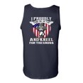 thumbnail image 3 of I Proudly Stand For The Flag Kneel For The Cross Front Back DT Adult Tank Top, 3 of 4