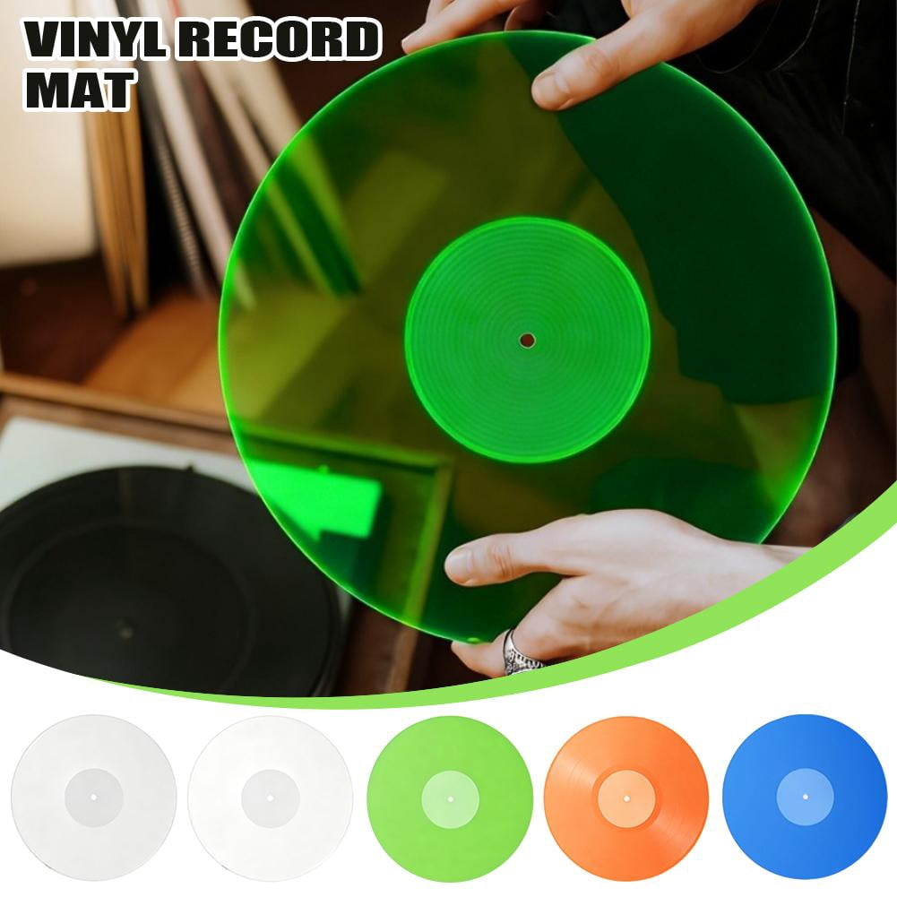Acrylic Turntable Slipmat 12 Fluorescent Vinyl Record Pad, Anti
