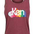 thumbnail image 3 of Barbie Pride - Ken Logo - Women's Racerback Tank Top, 3 of 5