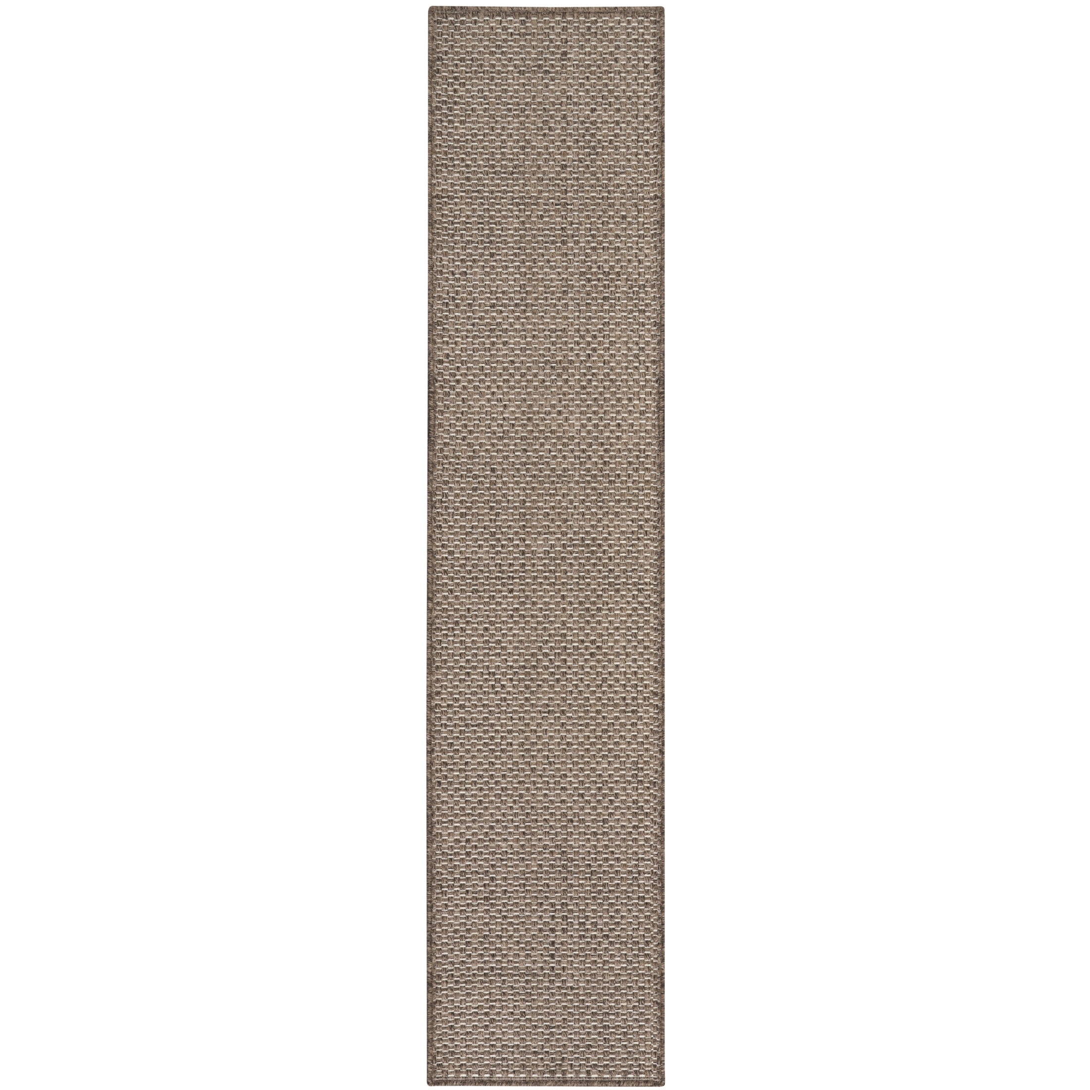 Nourison Tulum 2'2" x 10' Brown Outdoor Rug