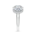 thumbnail image 3 of ANGARA IGI Certified Lab Grown 1.95 Ct Diamond Halo Ring in 925 Silver for Women (Size-7x5mm| Color-F-G| Clarity-VS) | April Birthstone, Anniversary Jewelry Gift for Women | Lab-Grown Diamond Ring, 3 of 7