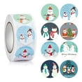 thumbnail image 1 of ziyahi Christmas Themed Seal Labels Envelope Round Stickers Self-Adhesive Scrapbooking DIY Craft Gift Wrapping Decor, Type 3, 1 of 7