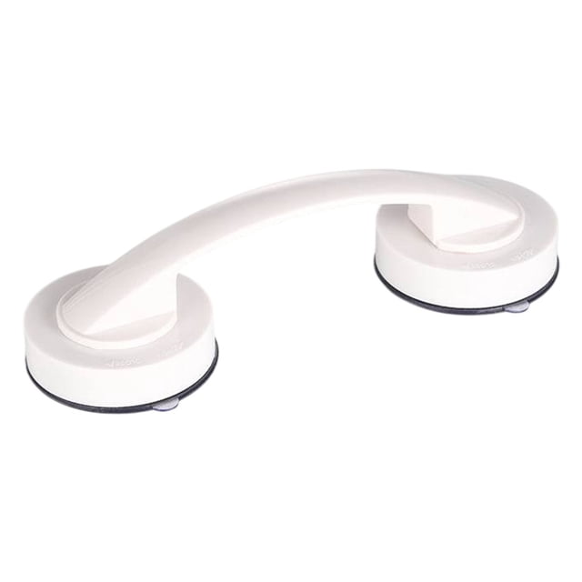 No-Drill Suction Grab Bar For Bathroom & Kitchen: For Durable, Easy Install! White