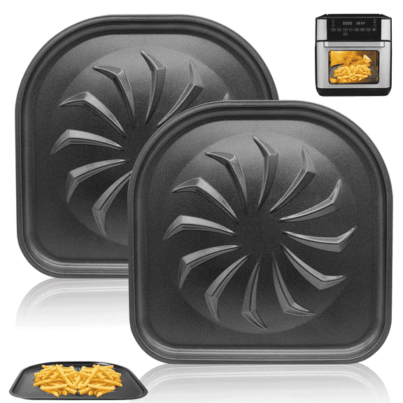 GCQ 2 PCS Drip Tray for 6QT 10QT PowerXL Vortex Air Fryer Pro Oven, Air Fryer Replacement Parts Accessories for PowerXL Air Fryers, Non-Stick Drip Pan