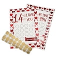thumbnail image 1 of 14 Things I About You Valentine's Day Countdown Scratch Off Craft Advent Calendar Customizable Keepsake For Family, 1 of 9