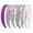 Purple, variant on 7 Pcs Headbands for Women Gifts Brown Knotted Solid Head Bands Pearl Headband Non Slip Hairbands Fashion Hair Accessories