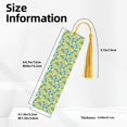 thumbnail image 3 of Kdxio Lemon (3) Print Metal Tassel Bookmarks,Perfect Gift for Art Lovers and Bookworms Metal Bookmarks for Women, 3 of 8