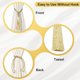 thumbnail image 4 of Uxcell Sujetadores de Cortinas, Paquete de 4 Sujetadores de Cortina Elegantes Hechos a Mano con Clips de Ventana con Borlas, Soporte Decorativo, Tono Dorado, 4 of 7