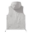 thumbnail image 6 of USNSM Mens Hoodie Casual Lightweight Golf Vest Outerwear with Pockets Zip Up Solid Color Sleeveless Softshell Jacket for Running Hiking Gray XXL, 6 of 9