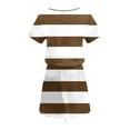 thumbnail image 4 of ameIAEA Robes T-Shirts à Manches Courtes pour Femmes Été 2024 Col en V Robe Ample avec Poches, 4 of 5
