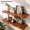 Walnut, variant on 24inch Walnut Finished Floating Wall Shelves, Rustic Solid Pine Wood Shelf Bracket, Wall Mounted Hanging Shelves for Bedroom and Living Room, Set of 2