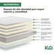 thumbnail image 4 of Colchon Matrimonial En Caja 15cm Alto KingsHouse blanco, 4 of 8